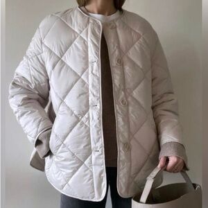 H&M Oversized Quilted Jacket Size Medium